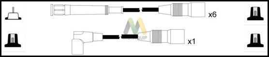 Motaquip LDRL1748 - Комплект запалителеи кабели vvparts.bg