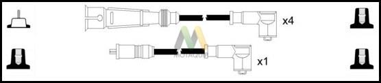 Motaquip LDRL1296 - Комплект запалителеи кабели vvparts.bg