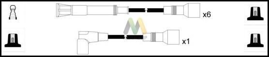 Motaquip LDRL1832 - Комплект запалителеи кабели vvparts.bg