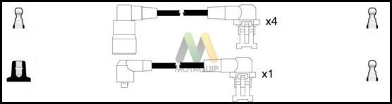 Motaquip LDRL1212 - Комплект запалителеи кабели vvparts.bg