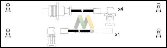 Motaquip LDRL1223 - Комплект запалителеи кабели vvparts.bg