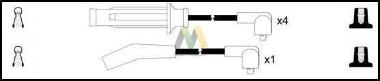 Motaquip LDRL1222 - Комплект запалителеи кабели vvparts.bg