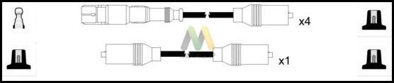 Motaquip LDRL1784 - Комплект запалителеи кабели vvparts.bg