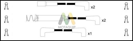 Motaquip LDRL1721 - Комплект запалителеи кабели vvparts.bg