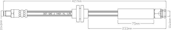 Motaquip LVBH1604 - Спирачен маркуч vvparts.bg