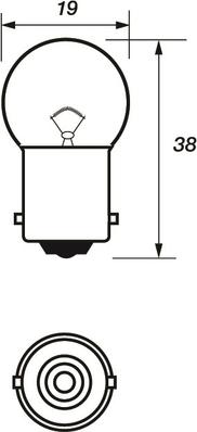 Motaquip VBU149 - Крушка с нагреваема жичка, фар за дълги светлини vvparts.bg