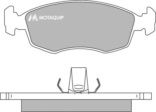 Motaquip LVXL996 - Комплект спирачно феродо, дискови спирачки vvparts.bg