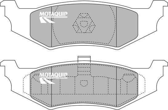 Motaquip LVXL990 - Комплект спирачно феродо, дискови спирачки vvparts.bg