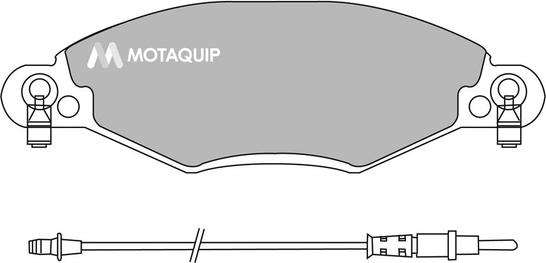 Motaquip LVXL991 - Комплект спирачно феродо, дискови спирачки vvparts.bg