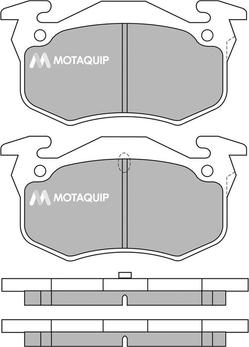 Motaquip LVXL976 - Комплект спирачно феродо, дискови спирачки vvparts.bg
