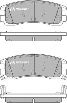 Triscan 1100-608011 - Комплект спирачно феродо, дискови спирачки vvparts.bg