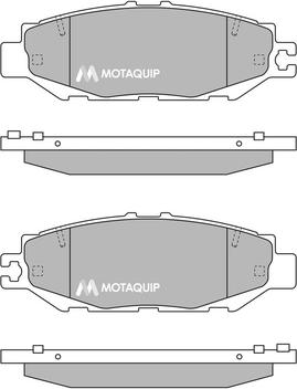 Motaquip LVXL444 - Комплект спирачно феродо, дискови спирачки vvparts.bg