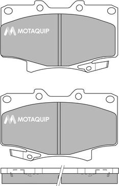 Motaquip LVXL453 - Комплект спирачно феродо, дискови спирачки vvparts.bg