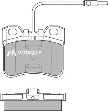 Motaquip LVXL401 - Комплект спирачно феродо, дискови спирачки vvparts.bg