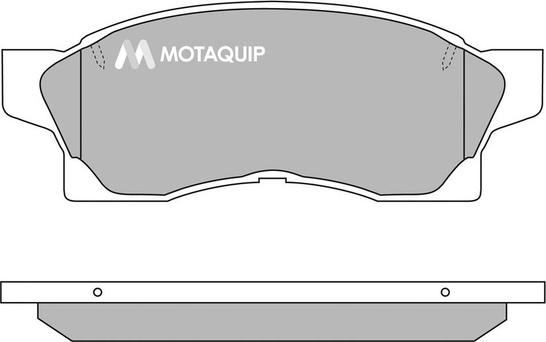 Motaquip LVXL418 - Комплект спирачно феродо, дискови спирачки vvparts.bg
