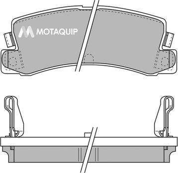 Motaquip LVXL480 - Комплект спирачно феродо, дискови спирачки vvparts.bg