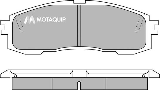 Motaquip LVXL472 - Комплект спирачно феродо, дискови спирачки vvparts.bg