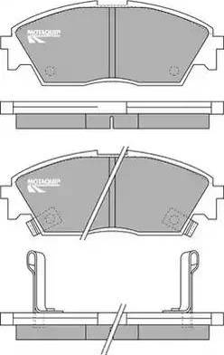 Eurobrake 5502222607 - Комплект спирачно феродо, дискови спирачки vvparts.bg
