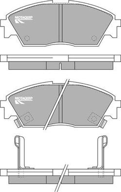 Motaquip LVXL595 - Комплект спирачно феродо, дискови спирачки vvparts.bg