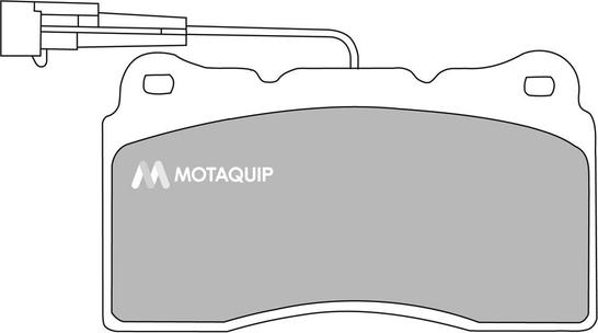 Motaquip LVXL544 - Комплект спирачно феродо, дискови спирачки vvparts.bg