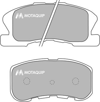 Motaquip LVXL546 - Комплект спирачно феродо, дискови спирачки vvparts.bg
