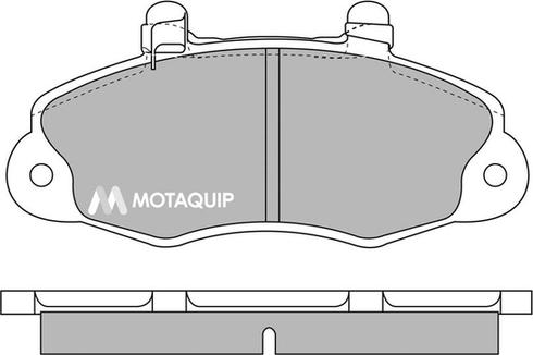 Motaquip LVXL541 - Комплект спирачно феродо, дискови спирачки vvparts.bg