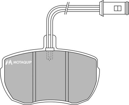 Motaquip LVXL547 - Комплект спирачно феродо, дискови спирачки vvparts.bg