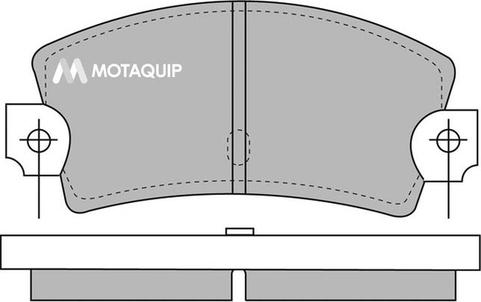 Motaquip LVXL568 - Комплект спирачно феродо, дискови спирачки vvparts.bg