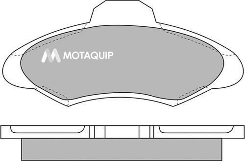 Motaquip LVXL563 - Комплект спирачно феродо, дискови спирачки vvparts.bg