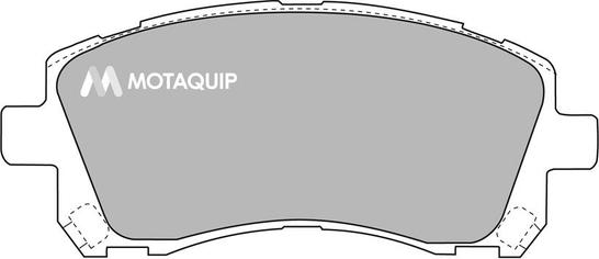 Motaquip LVXL517 - Комплект спирачно феродо, дискови спирачки vvparts.bg