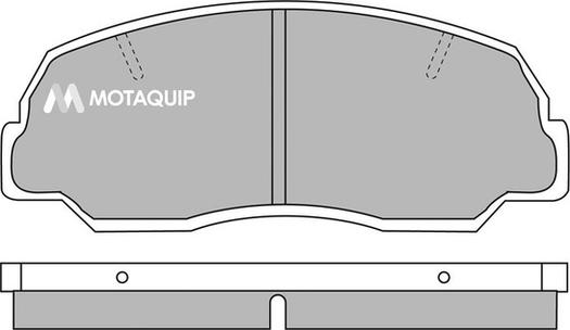 Motaquip LVXL584 - Комплект спирачно феродо, дискови спирачки vvparts.bg