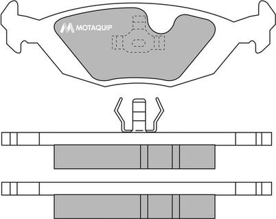 Motaquip LVXL579 - Комплект спирачно феродо, дискови спирачки vvparts.bg