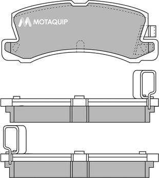 Motaquip LVXL575 - Комплект спирачно феродо, дискови спирачки vvparts.bg