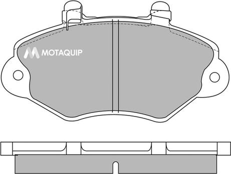 Motaquip LVXL669 - Комплект спирачно феродо, дискови спирачки vvparts.bg
