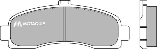 Motaquip LVXL664 - Комплект спирачно феродо, дискови спирачки vvparts.bg