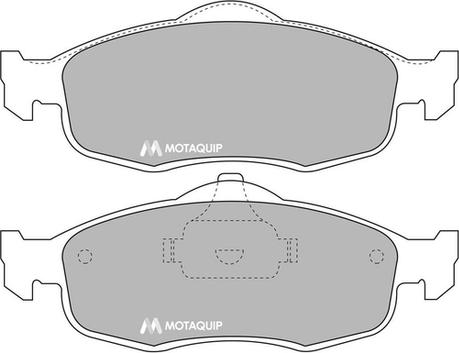 Motaquip LVXL662 - Комплект спирачно феродо, дискови спирачки vvparts.bg