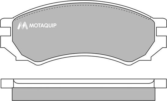 Motaquip LVXL615 - Комплект спирачно феродо, дискови спирачки vvparts.bg