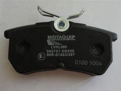 Motaquip LVXL680 - Комплект спирачно феродо, дискови спирачки vvparts.bg