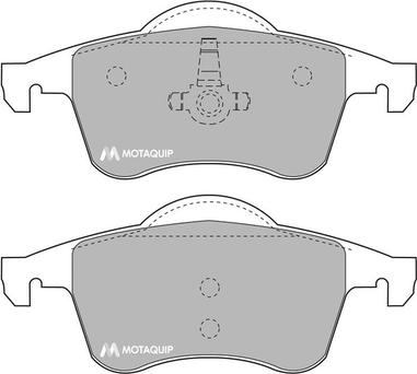 Motaquip LVXL639 - Комплект спирачно феродо, дискови спирачки vvparts.bg