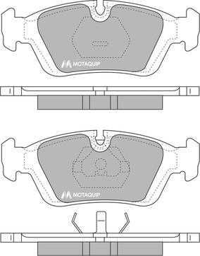 Motaquip LVXL634 - Комплект спирачно феродо, дискови спирачки vvparts.bg