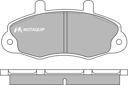 Motaquip LVXL624 - Комплект спирачно феродо, дискови спирачки vvparts.bg