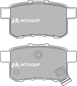 Motaquip LVXL1448 - Комплект спирачно феродо, дискови спирачки vvparts.bg