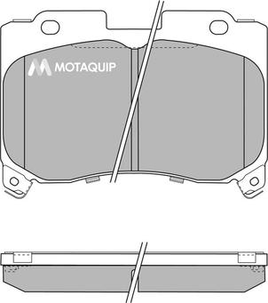 Motaquip LVXL144 - Комплект спирачно феродо, дискови спирачки vvparts.bg