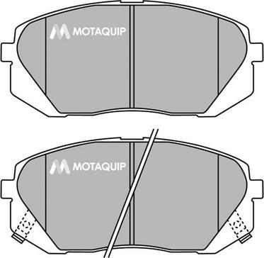 Motaquip LVXL1452 - Комплект спирачно феродо, дискови спирачки vvparts.bg