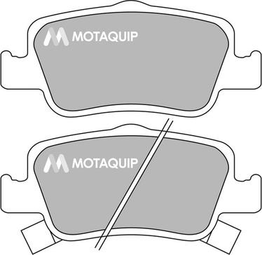 Motaquip LVXL1406 - Комплект спирачно феродо, дискови спирачки vvparts.bg