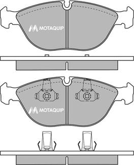 Motaquip LVXL140 - Комплект спирачно феродо, дискови спирачки vvparts.bg