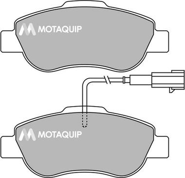 Motaquip LVXL1410 - Комплект спирачно феродо, дискови спирачки vvparts.bg