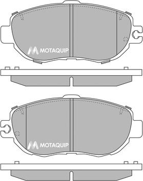 Motaquip LVXL141 - Комплект спирачно феродо, дискови спирачки vvparts.bg