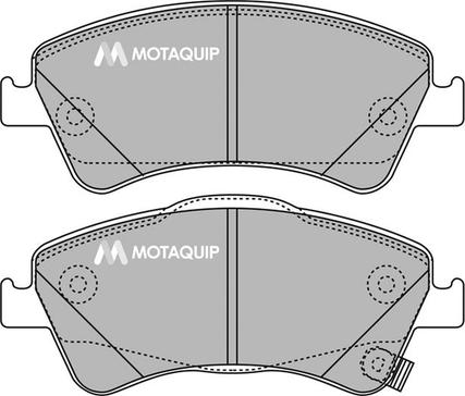 Motaquip LVXL1432 - Комплект спирачно феродо, дискови спирачки vvparts.bg