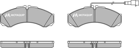 Motaquip LVXL1427 - Комплект спирачно феродо, дискови спирачки vvparts.bg